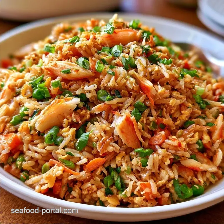 Imitation Crab Fried Rice with Chilled Jasmine Rice