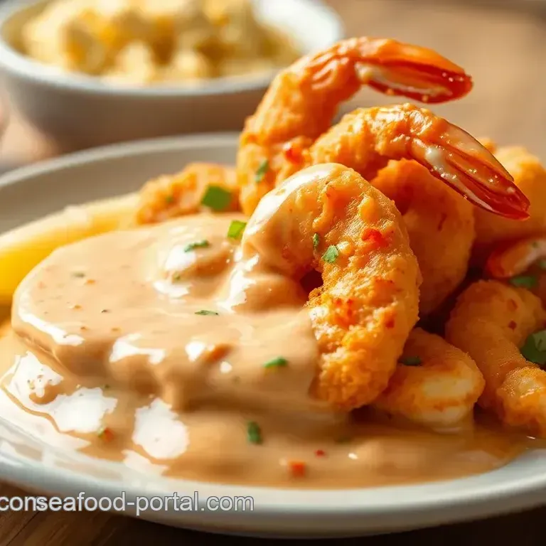 Fried Shrimp with Spicy Creamy Sauce
