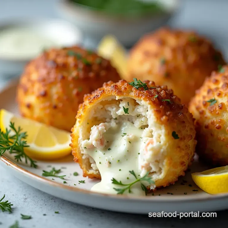Irresistible Crab Bombs with LemonDill Aioli