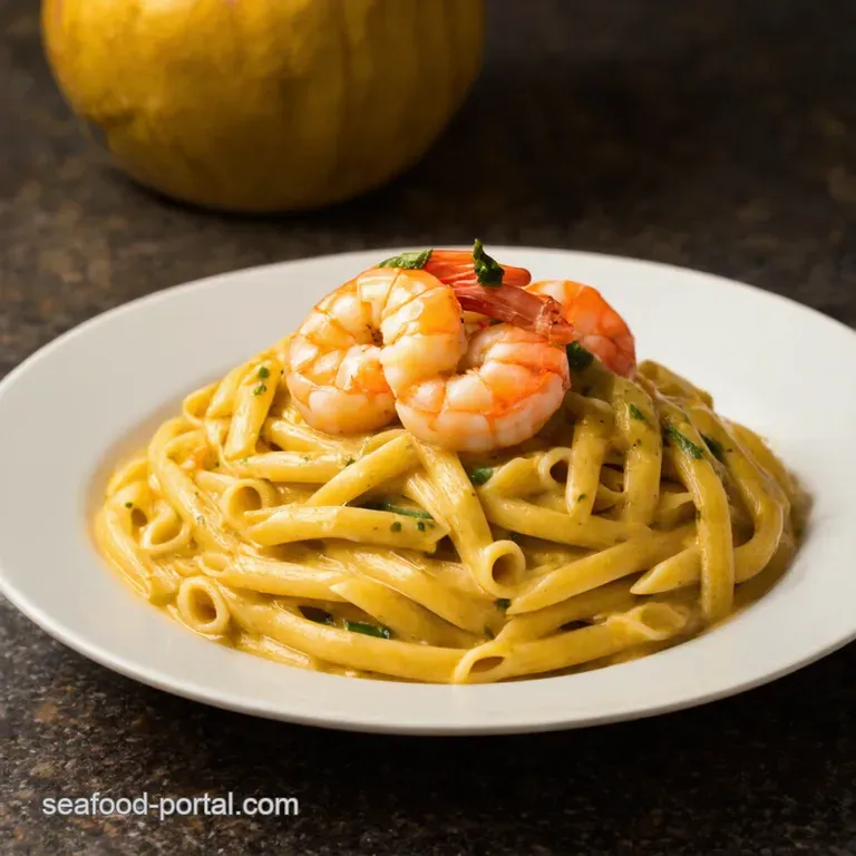 Island Vibes Creamy Jamaican Jerk Shrimp Pasta presentation