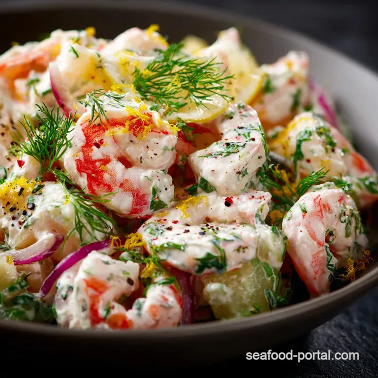 The Jolly Good Creamy Shrimp Salad with Zesty Dill and Lemon