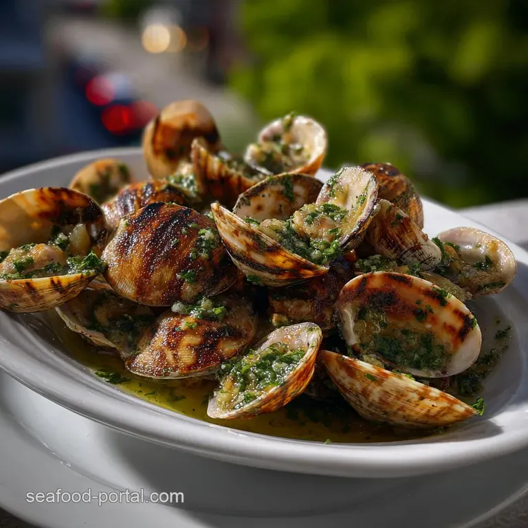 Juicy Grilled Clams Recipe: Smoked Garlic Butter presentation