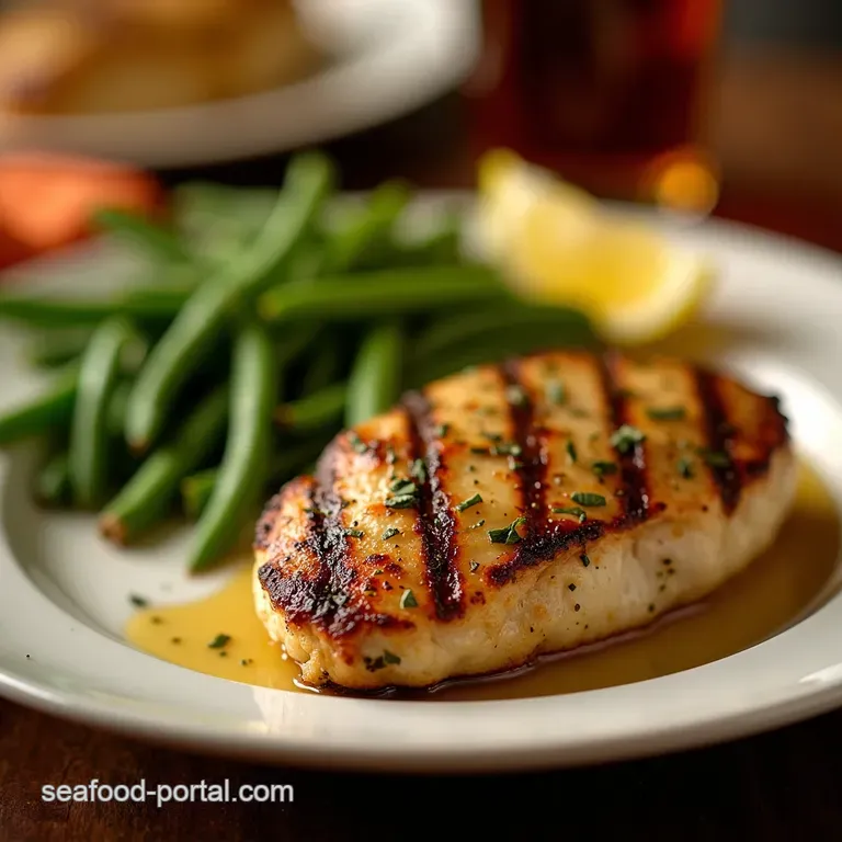 The Pub Classic Perfectly Juicy Lemon Herb Grilled Chicken Breast presentation
