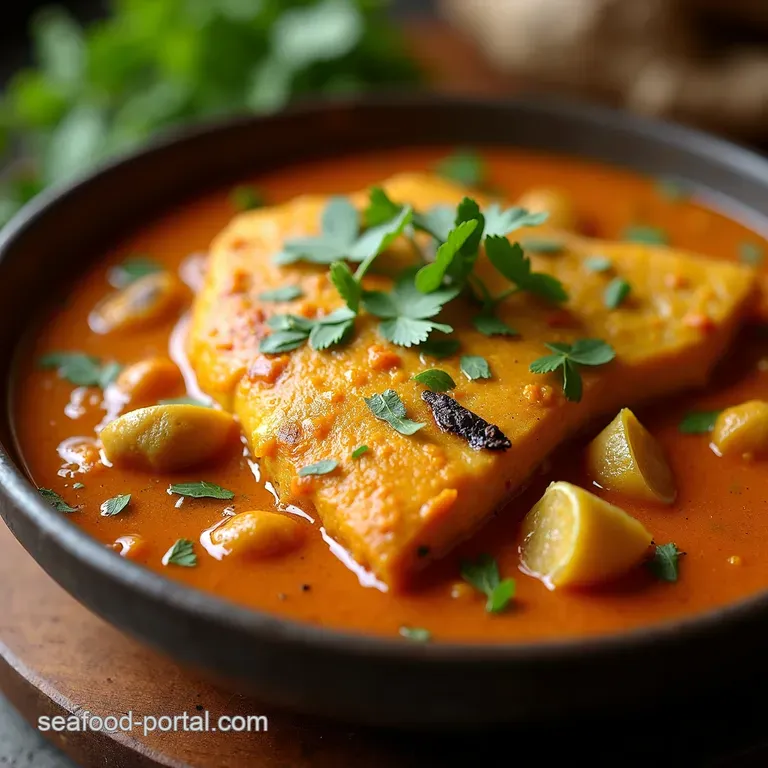 Kerala Fish Curry a Creamy Coconut Dream presentation