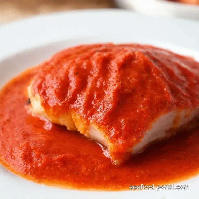 Kickin Romesco Sauce presentation