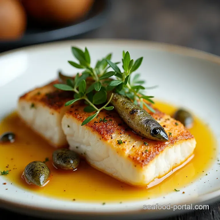 King of the Sea PanSeared Snapper with Sardine Lemon Butter