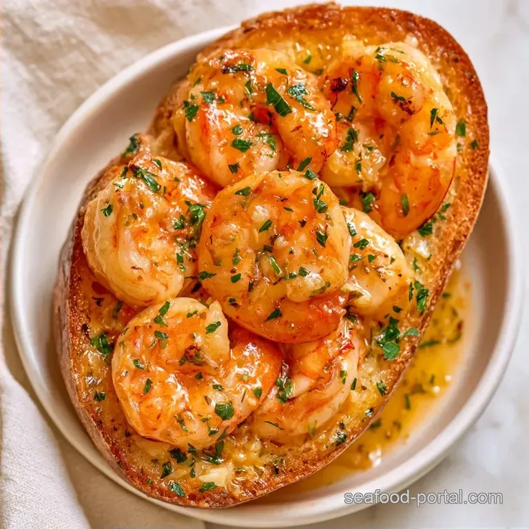 Langostino Bruschetta with Garlic and Butter