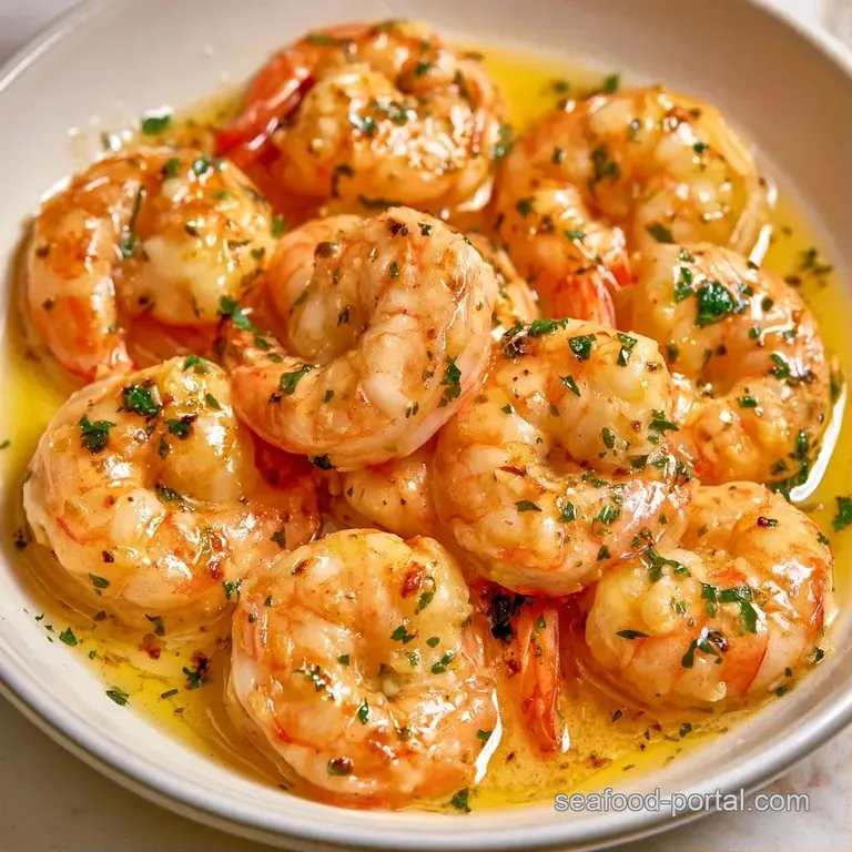 Elegant white plate with plump orange shellfish bathed in shimmering melted butter and a bright twist of lemon.