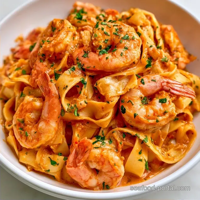 Langostino Pappardelle: Lightened Seafood Pasta