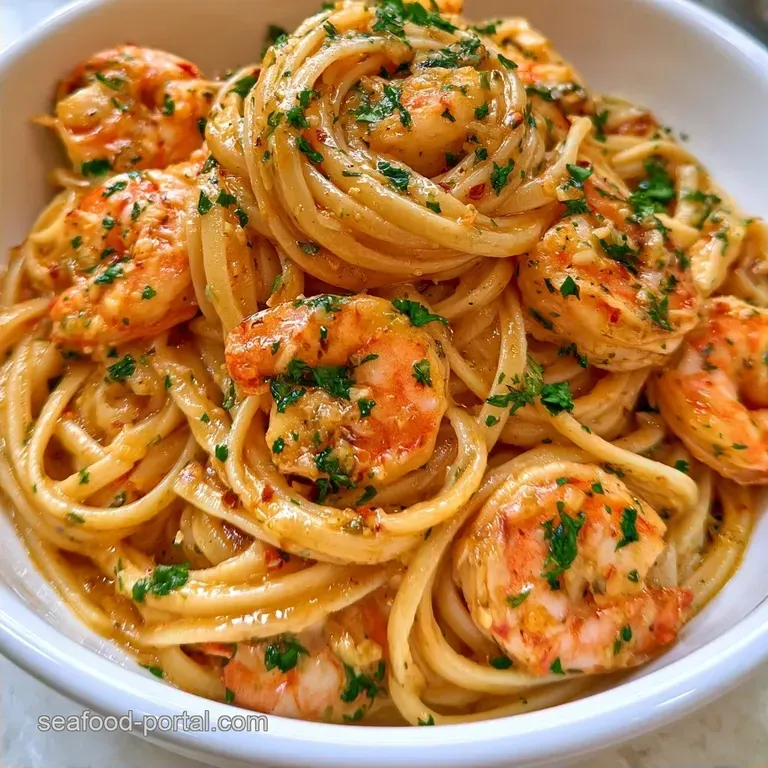 Langostino Scampi Pasta with Garlic Butter
