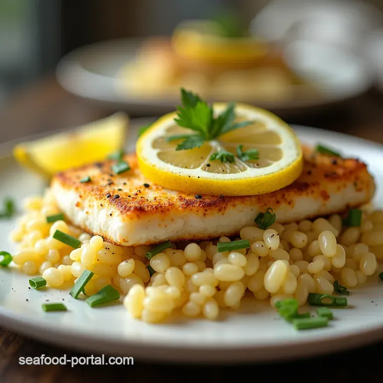 Lemon Bliss Cod with Fluffy Rice