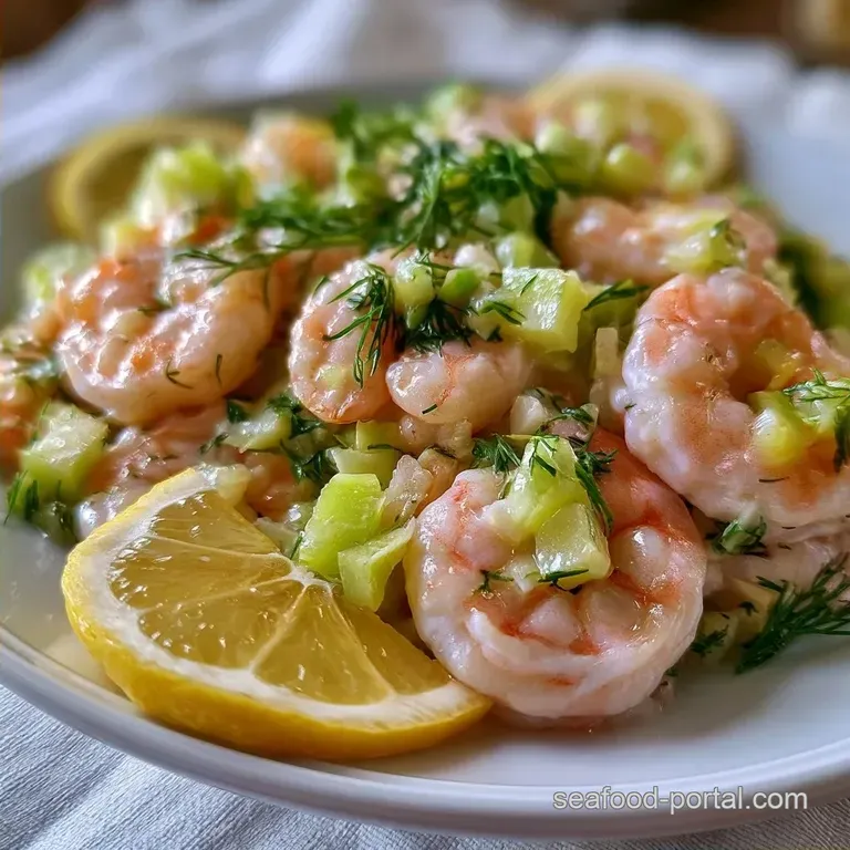 Healthy Lemon Dill Shrimp Salad