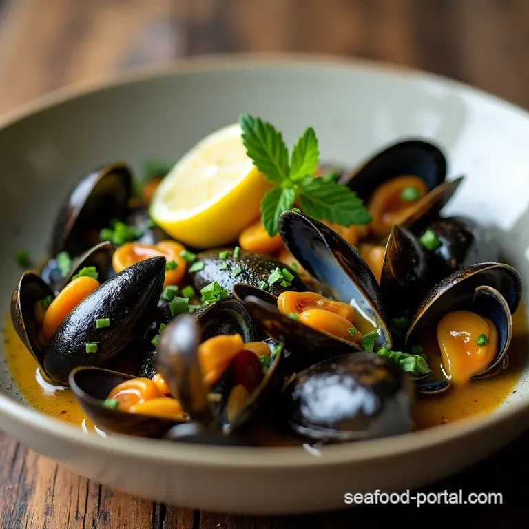 Lemon Garlic Butter Mussels A Seafood Sensation
