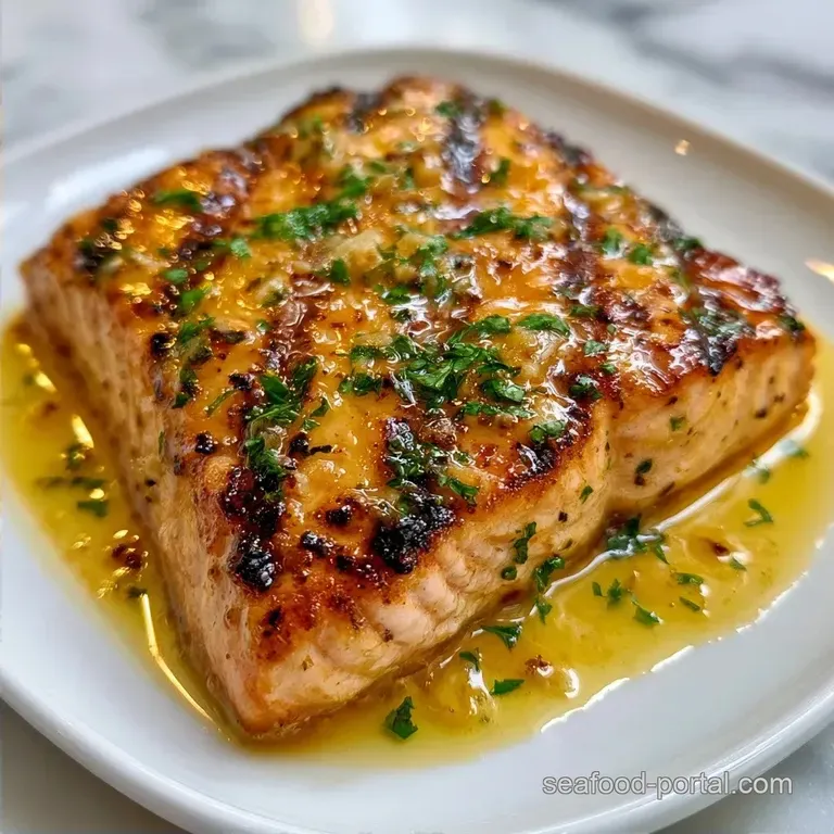 Honey Glazed Lemon Garlic Grilled Salmon