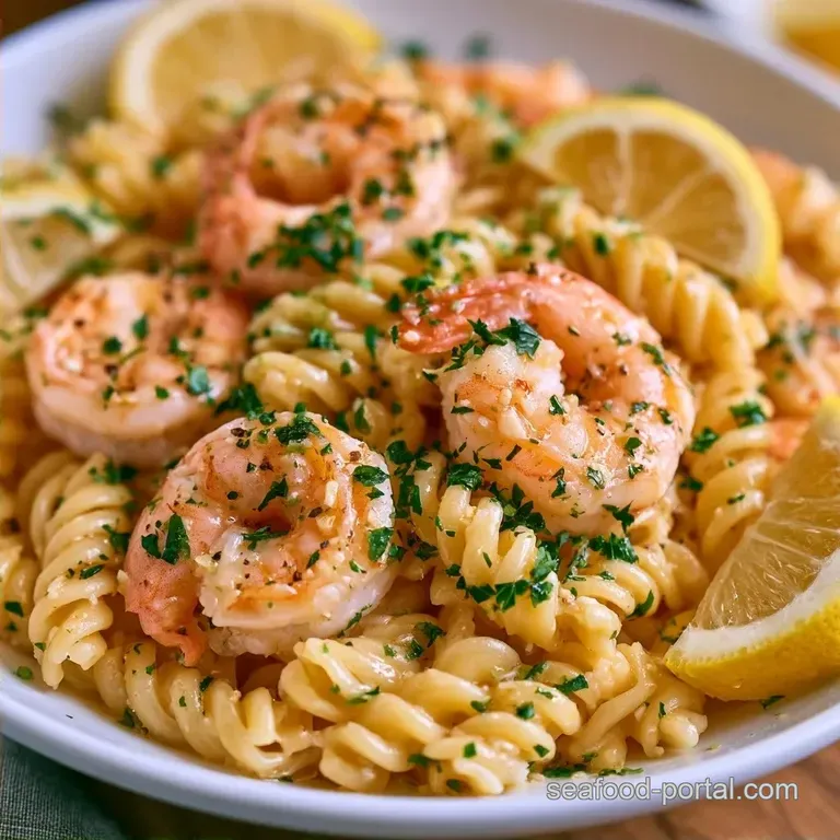 Lemon Garlic Shrimp Pasta Salad in 25 Minutes