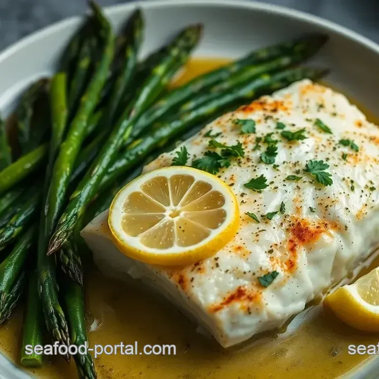 Lemon-Herb Baked Cod with Asparagus