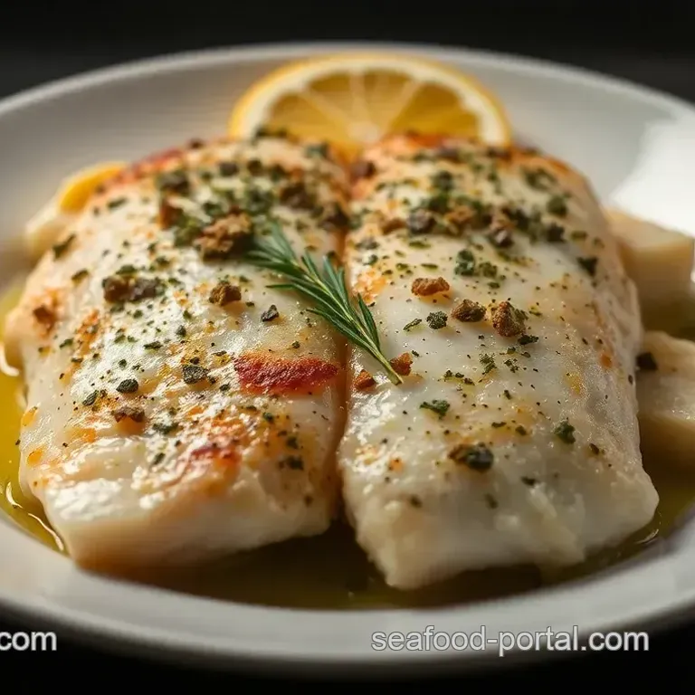 Lemon Herb Baked Orange Roughy with a Crunchy Topping
