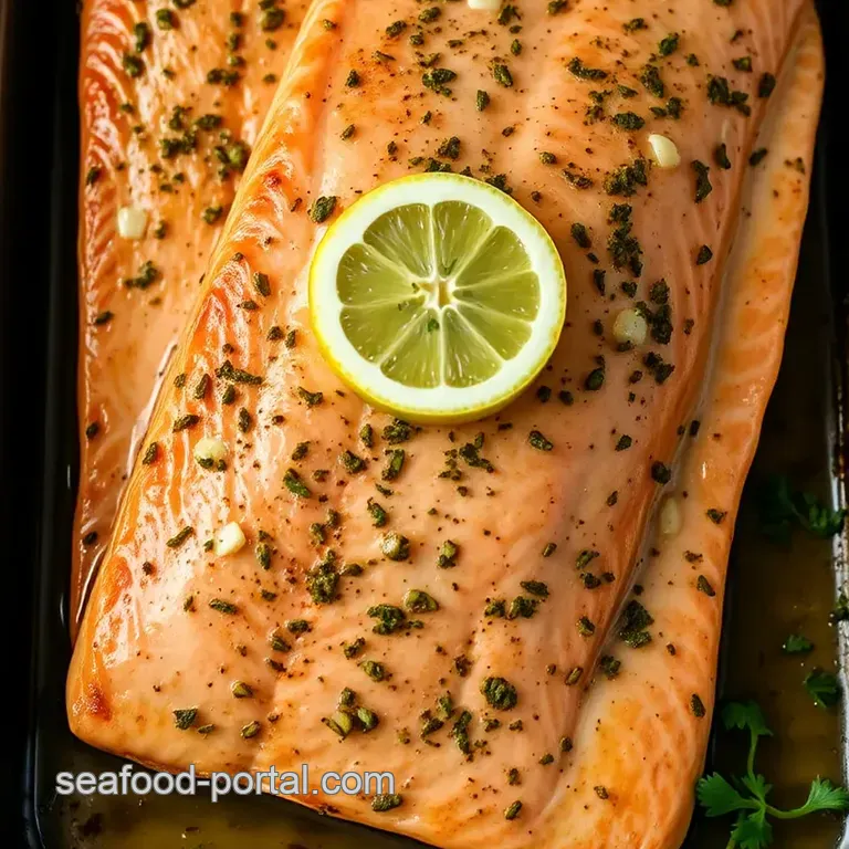 Lemon Herb Baked Salmon: A Flavorful Delight presentation