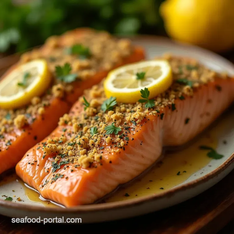The Sunday Lunch Shortcut Foolproof Lemon Herb Baked Salmon presentation