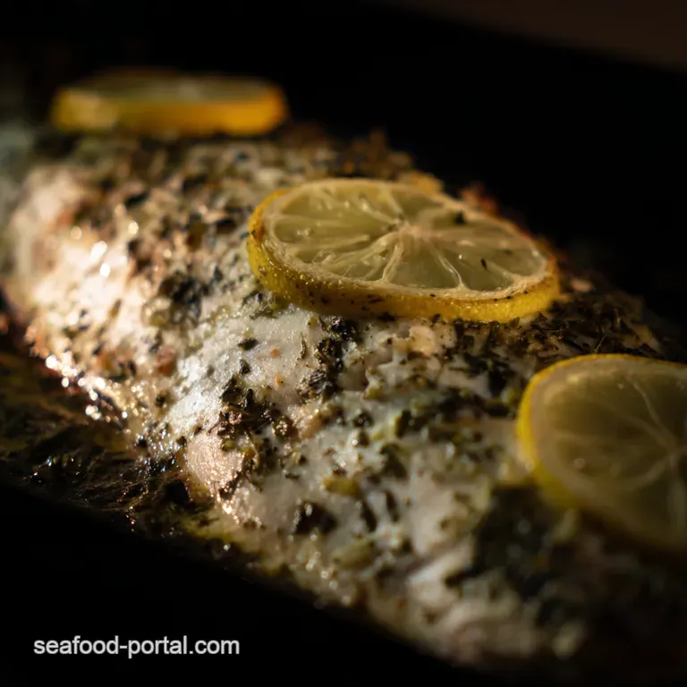 Lemon Herb Baked Trout with Crispy Potatoes presentation