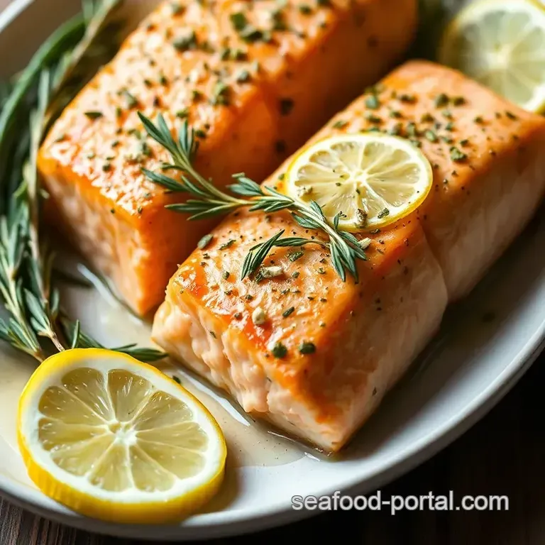 Lemon-Herb Crusted Salmon with Asparagus & Quinoa presentation
