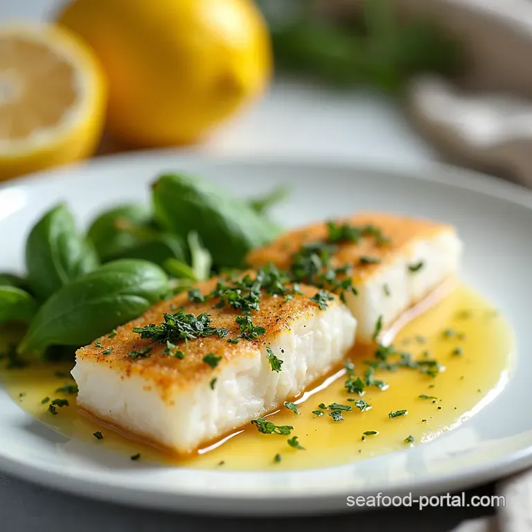 Lemon Herb Flounder Carpaccio with Fresh Sprouts