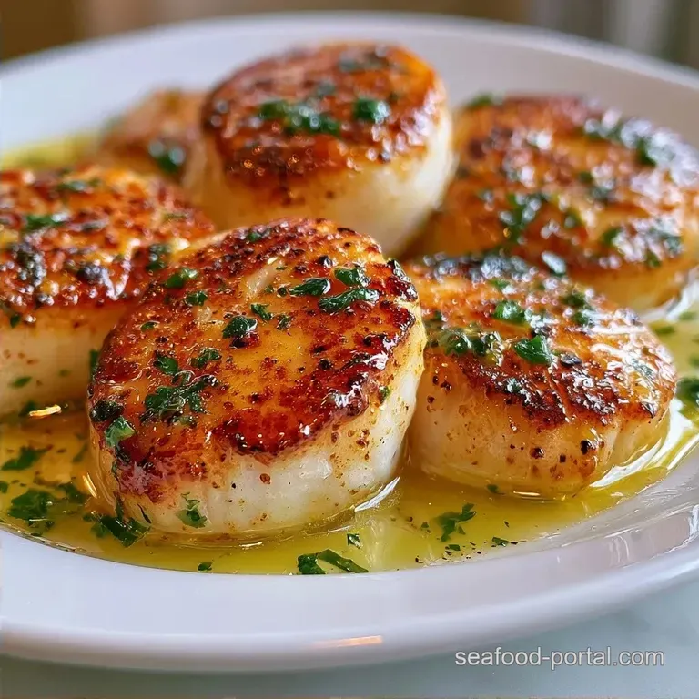 Lemon Herb Grilled Scallops with Butter Glaze