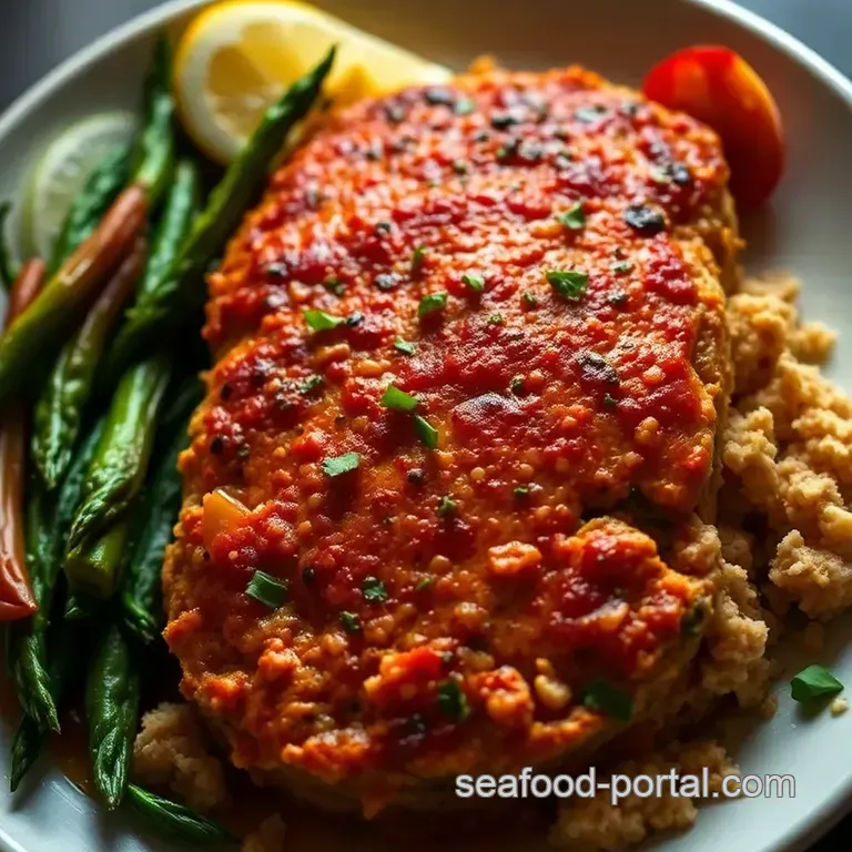 Lemon Herb Salmon Meatloaf: A Healthy Twist on Classic Comfort Food presentation