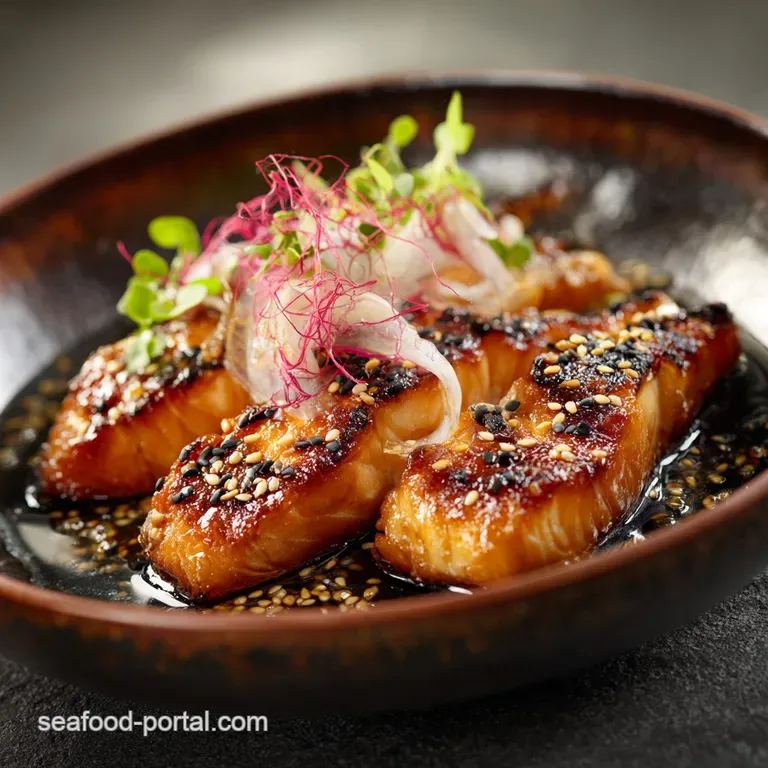 Baked Salmon Collars Crispy Lemonmiso Glaze the Best Salmon Kama Recipe presentation