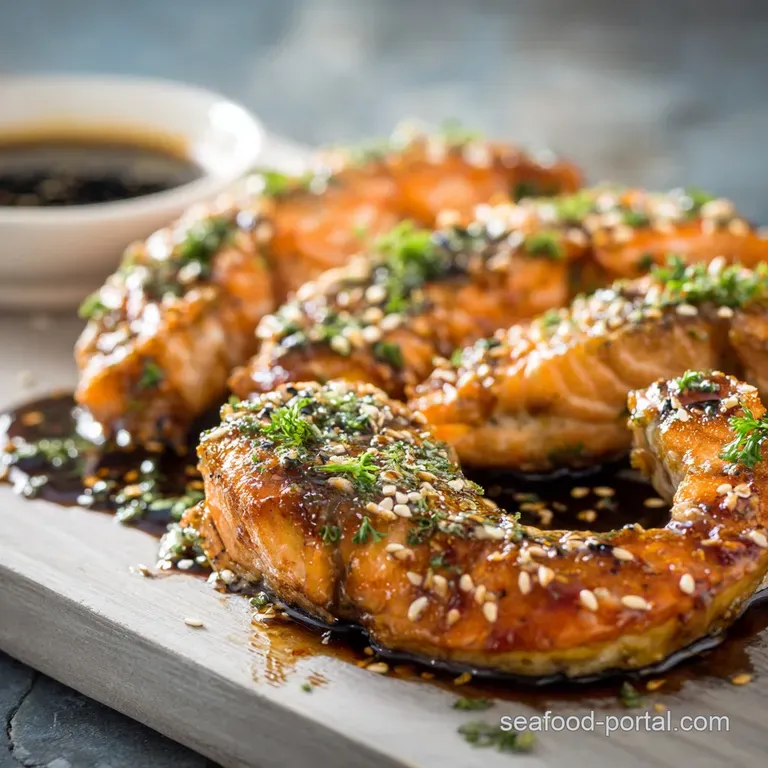 Baked salmon collars Crispy LemonMiso Glaze The Best Salmon Kama Recipe