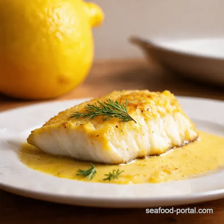 Lemondill Baked Cod a Taste of Sunshine on a Plate presentation