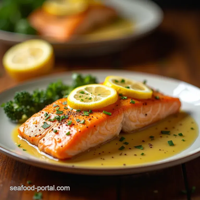 LemonGarlic Butter Baked Salmon Foolproof Flaky Fish in Under 30 Minutes presentation