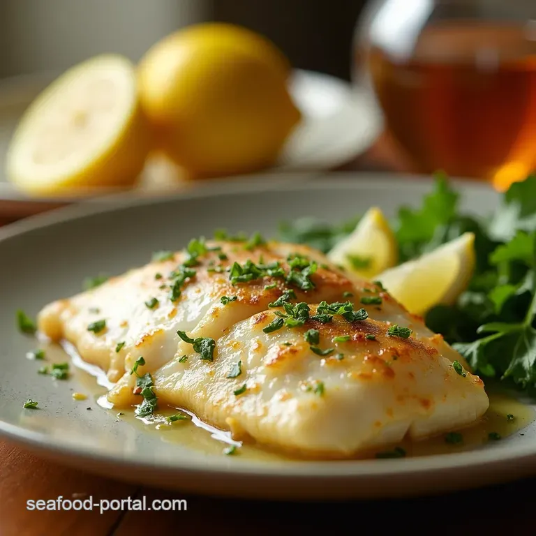 Lemonherb Baked Flounder a Weeknight Winner presentation