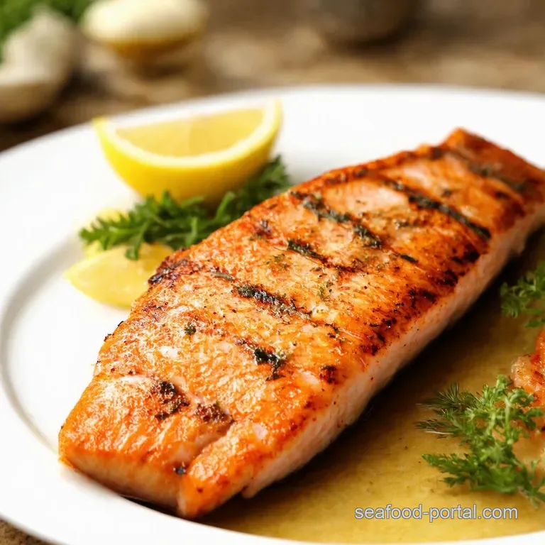 Lemonherb Grilled Fish 30Minute Winner presentation