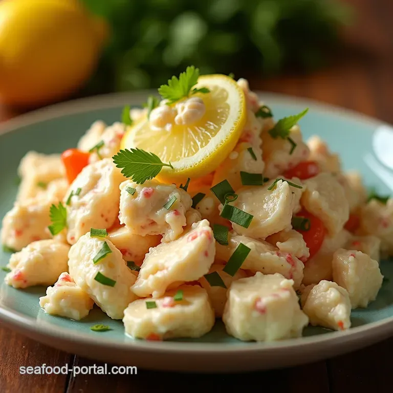 The Ultimate Lemony Crab Salad Bright Fresh and Perfectly Balanced presentation