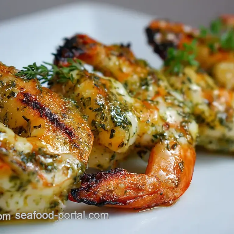 Lemony Herb Grilled Shrimp Skewers