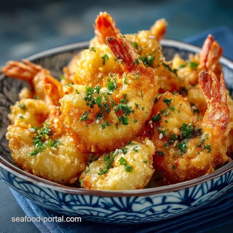 Shrimp Tempura: the Ultimate Light and Lacy Recipe presentation