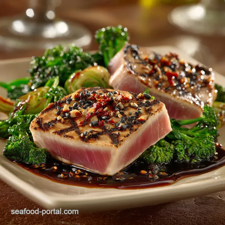 LightningFast Grilled Ahi Tuna Steaks with Sesame Ginger Glaze