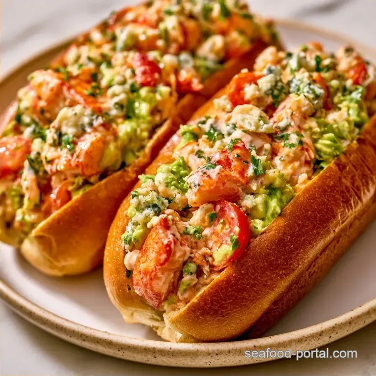 Lobster Cobb Salad Rolls with Avocado