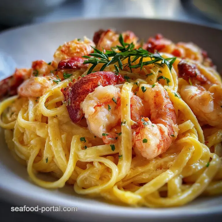 Lobster and Shrimp Pasta: Ultimate Surf n Turf