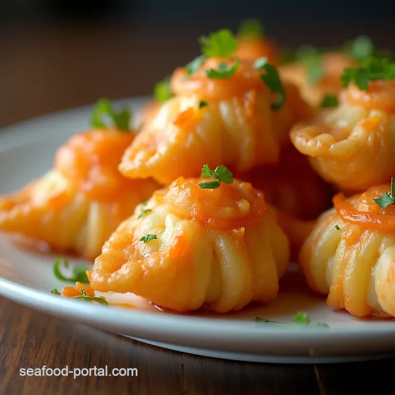 Golden Prawn Power Puffs Speedy Lobster Tail Pasty Parcels