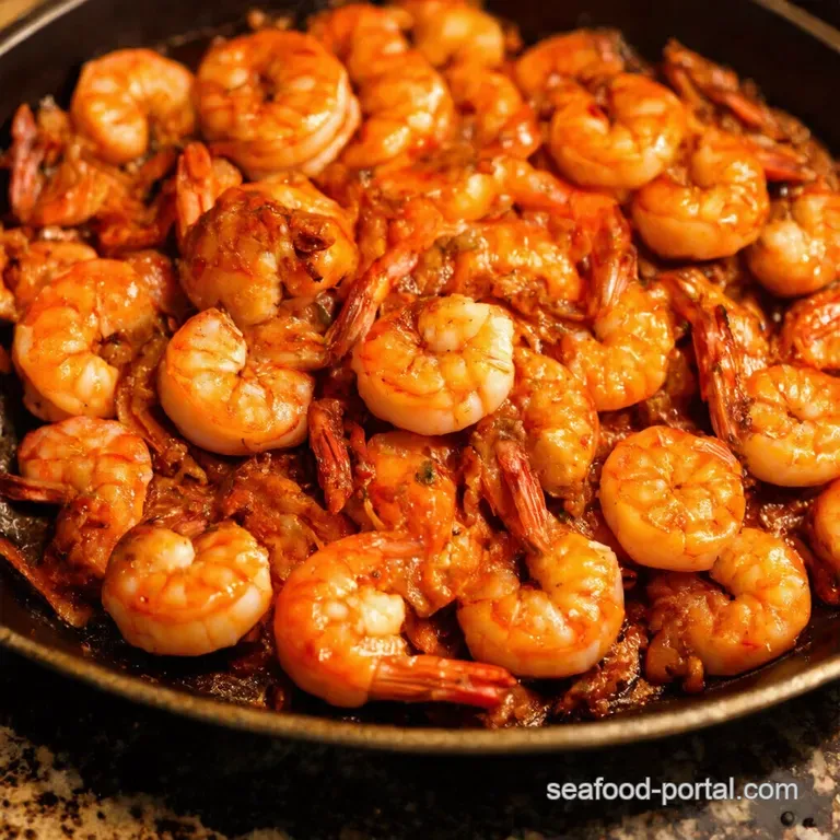 Louisiana Bbq Shrimp a Spicy Buttery Taste of New Orleans presentation