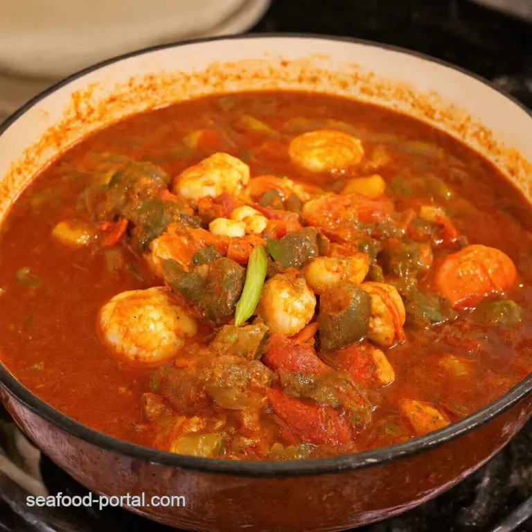Louisiana Seafood Gumbo a Taste of the Bayou presentation