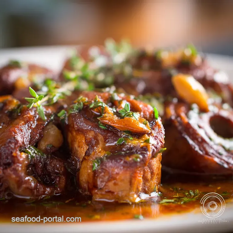 Low Slow Braised Smoked Turkey Necks with Silky Pan Gravy presentation