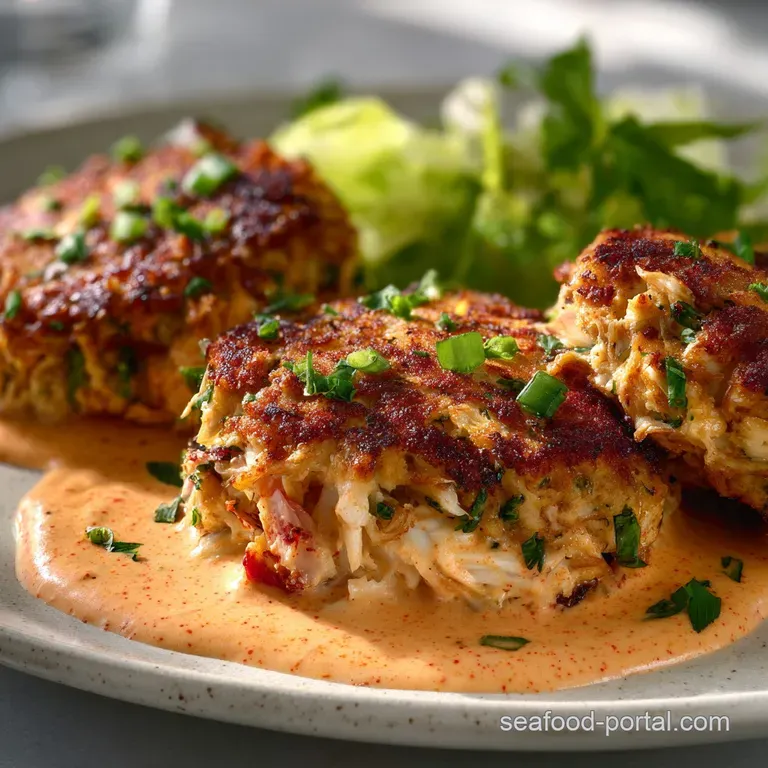 Crab Cake Remoulade: Lump Cakes with Smoked Paprika Sauce