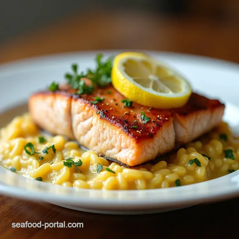 Luscious Lemon Garlic PanSeared Salmon with Creamy Dream Sauce