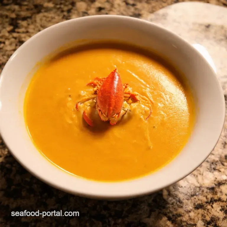 Luxurious Lobster Bisque a Taste of the Sea in Every Spoonful presentation