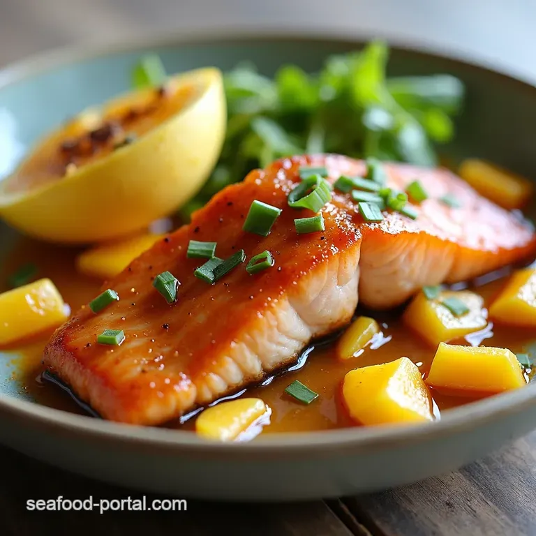 Mango Teriyaki Salmon with a Zesty Twist