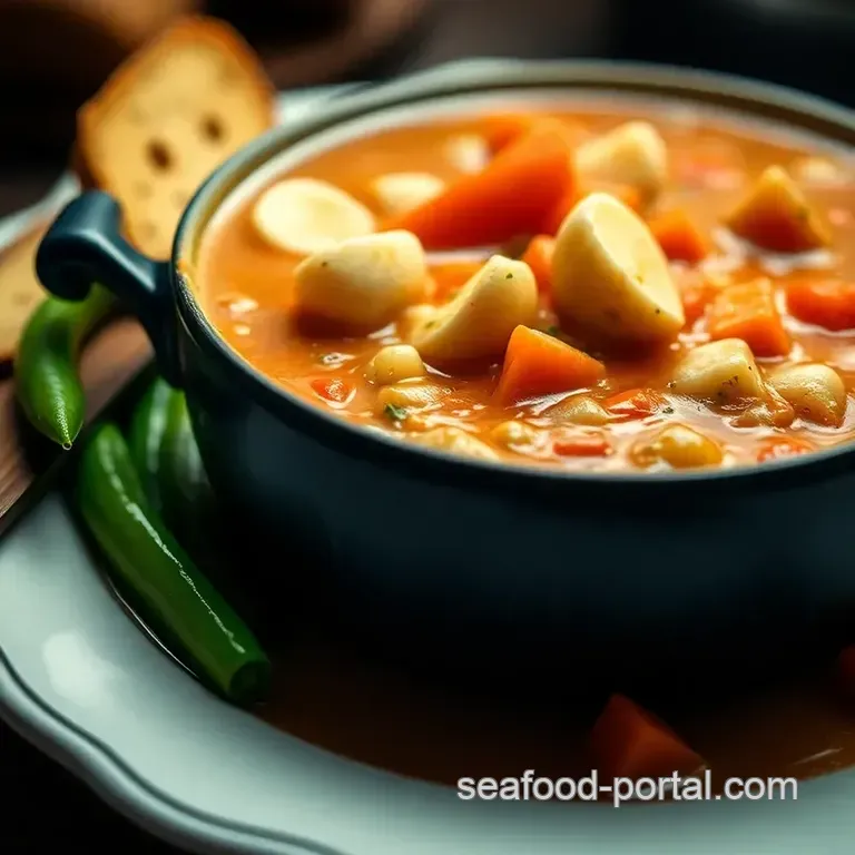 Manhattan Mayhem: a Fiery Red Clam Chowder presentation