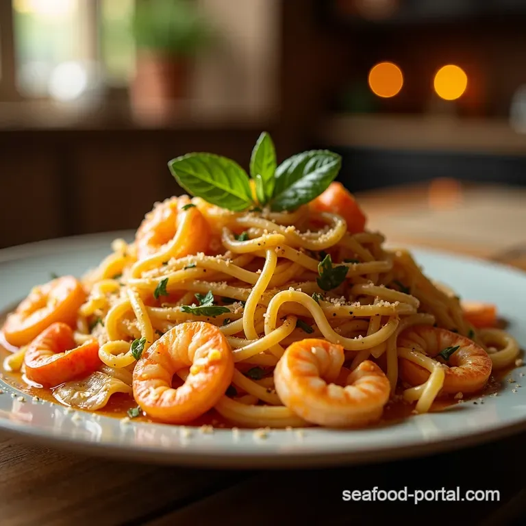 Mare Magnifico Seafood Pasta presentation